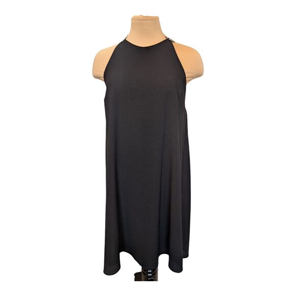Judith March Black Daisy Short Dress Women's Size Small Flirty Classic Romantic - Picture 1 of 7